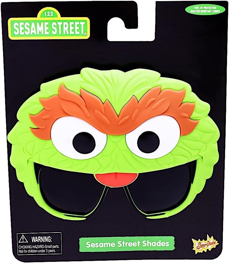 Sun-Staches Sesame Street Official Oscar The Grouch Sunglasses, Costume Accessory, UV 400, One Size Fits Most - Image 3